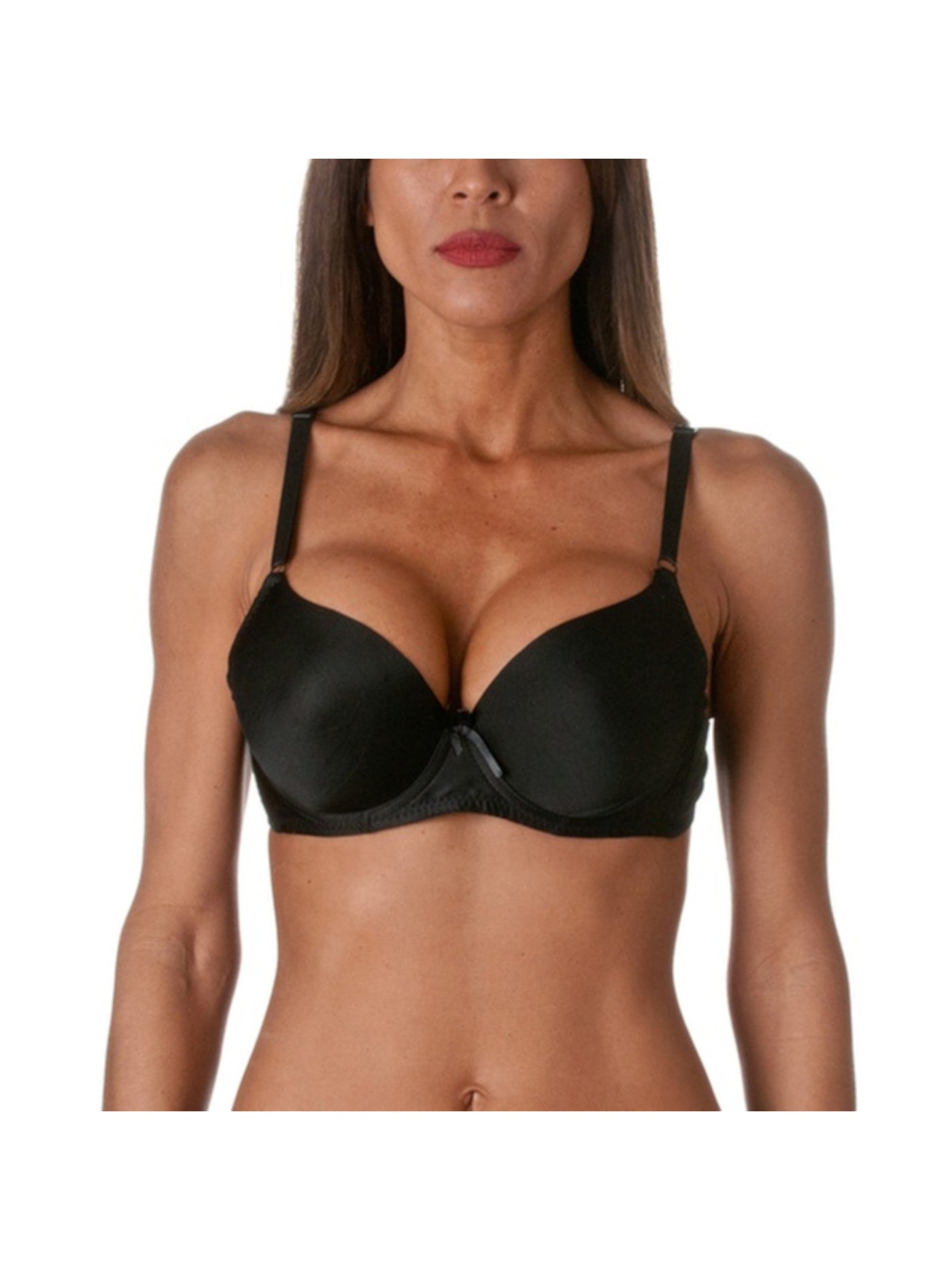 MAMIA Intimates Black Bow Accent Full Coverage Bra 40C