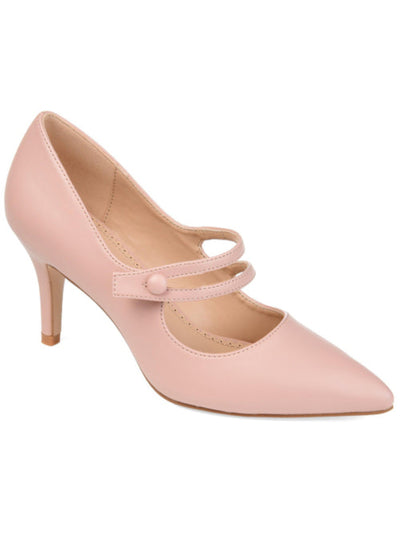 JOURNEE COLLECTION Womens Blush Pink Padded Sidney Pointed Toe Stiletto Dress Pumps 10