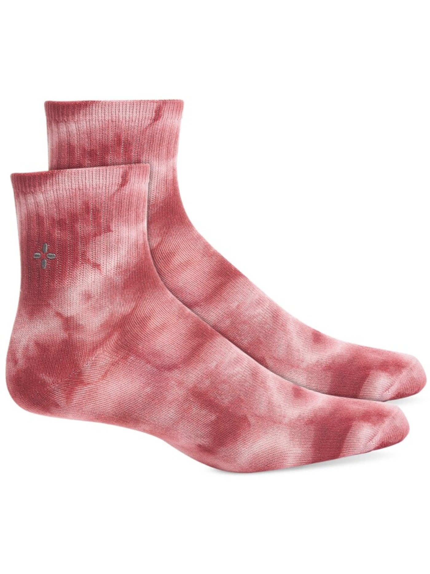 SUN STONE Mens Port Red Tie Dye Ribbed Casual Quarter Socks 7-12