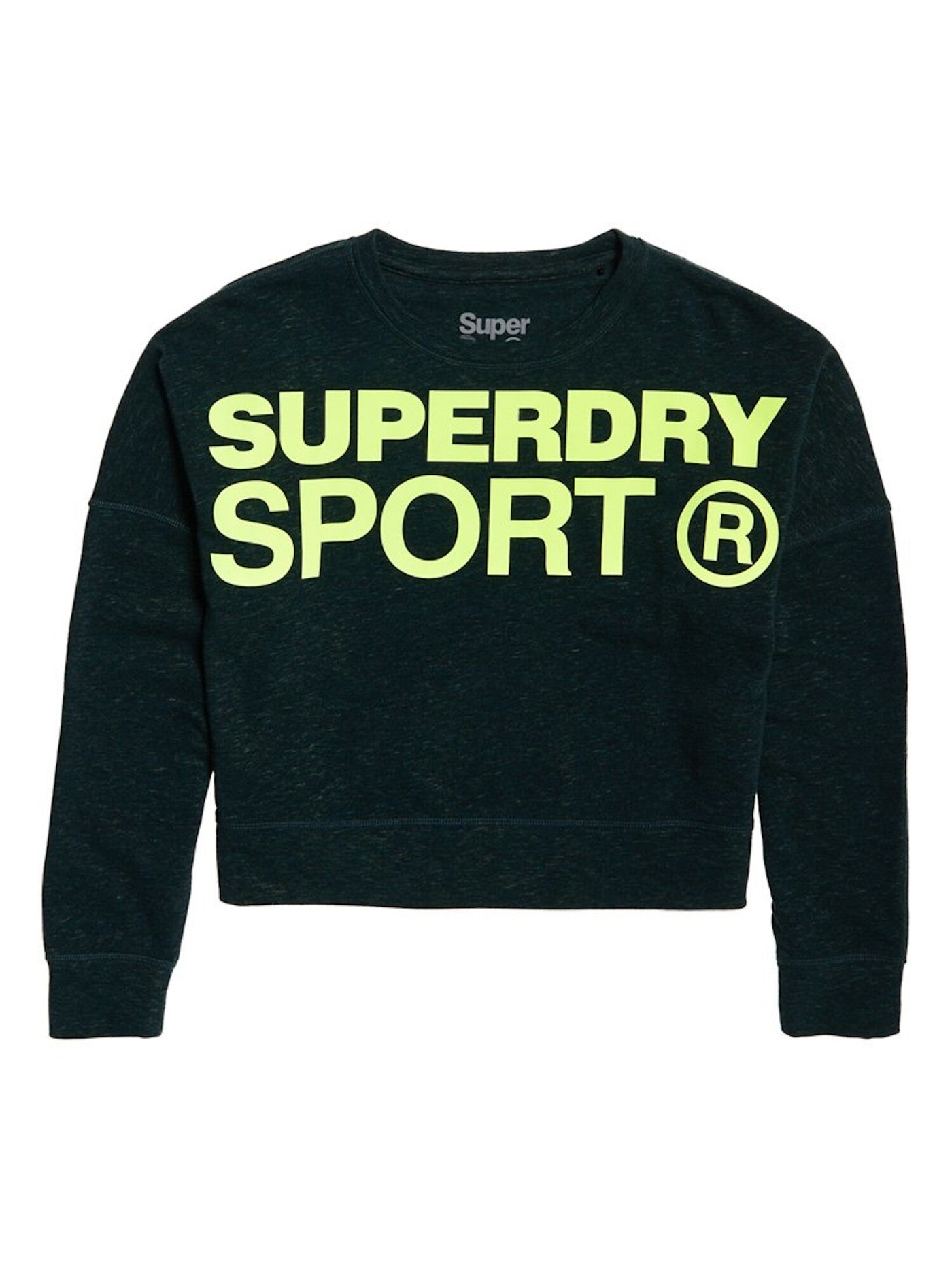 SUPERDRY Womens Green Logo Graphic Long Sleeve Crew Neck Top 12