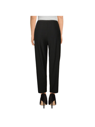 EILEEN FISHER Womens Black Stretch Tapered Ankle Pants Wear To Work Pants M