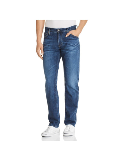 AG AG-ED DENIM Mens Blue Straight Leg, Slim Fit Denim Jeans 29