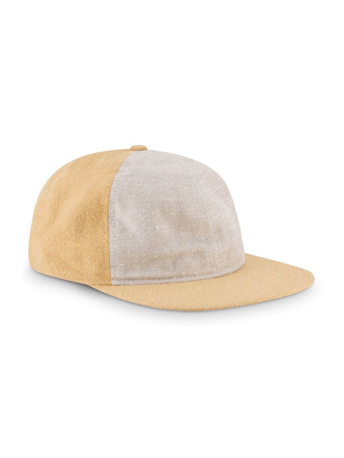 NEW ERA Mens Yellow Color Block Rayon Snapback Flat Brimmed Adjustable 9twenty Slub Cap Hat