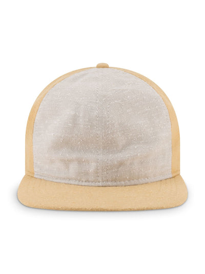 NEW ERA Mens Yellow Color Block Rayon Snapback Flat Brimmed Adjustable 9twenty Slub Cap Hat