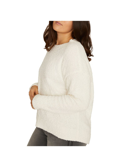 SANCTUARY Womens Ivory Long Sleeve Crew Neck Sweater Plus 1X