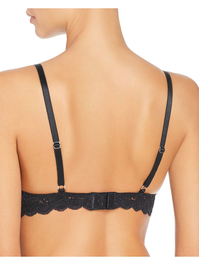 HANRO Intimates Black Bandless Front Adjustable Stretch Straps Bra 32DD