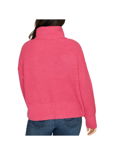 SANCTUARY Womens Knit Ribbed High Roll-neck Long Sleeve Sweater