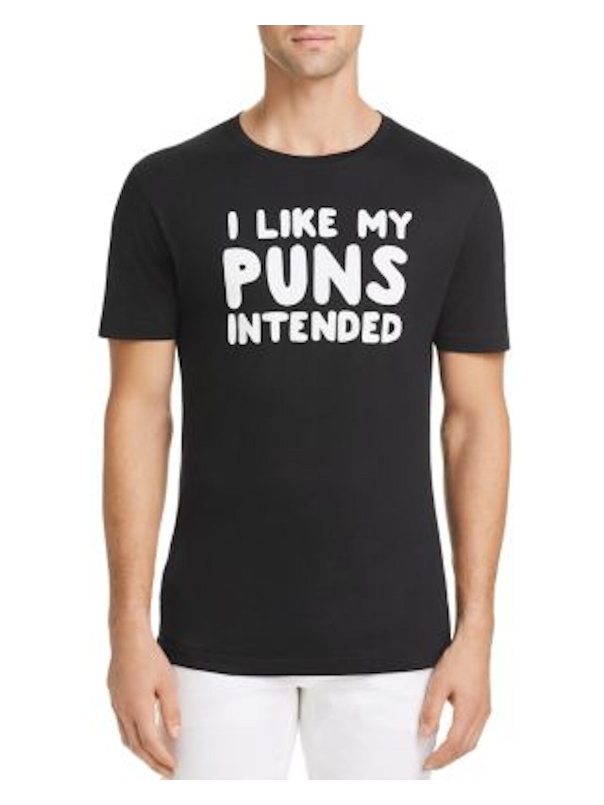 Noize Mens Black Printed Classic Fit T-Shirt M