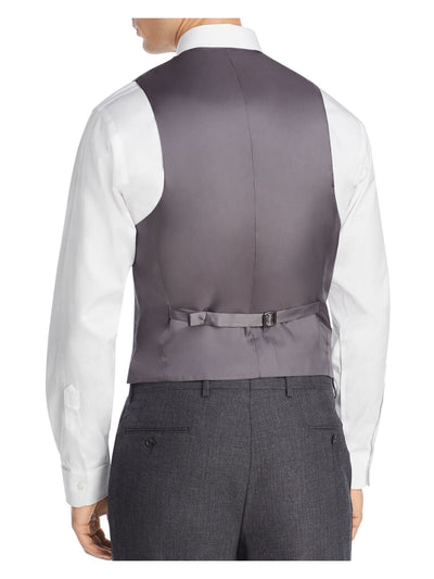 MICHAEL KORS Mens Gray Classic Fit Suit Separate Vest Jacket 44R