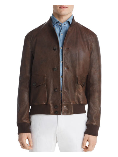 DYLAN GRAY Mens Brown Bomber Jacket 42R