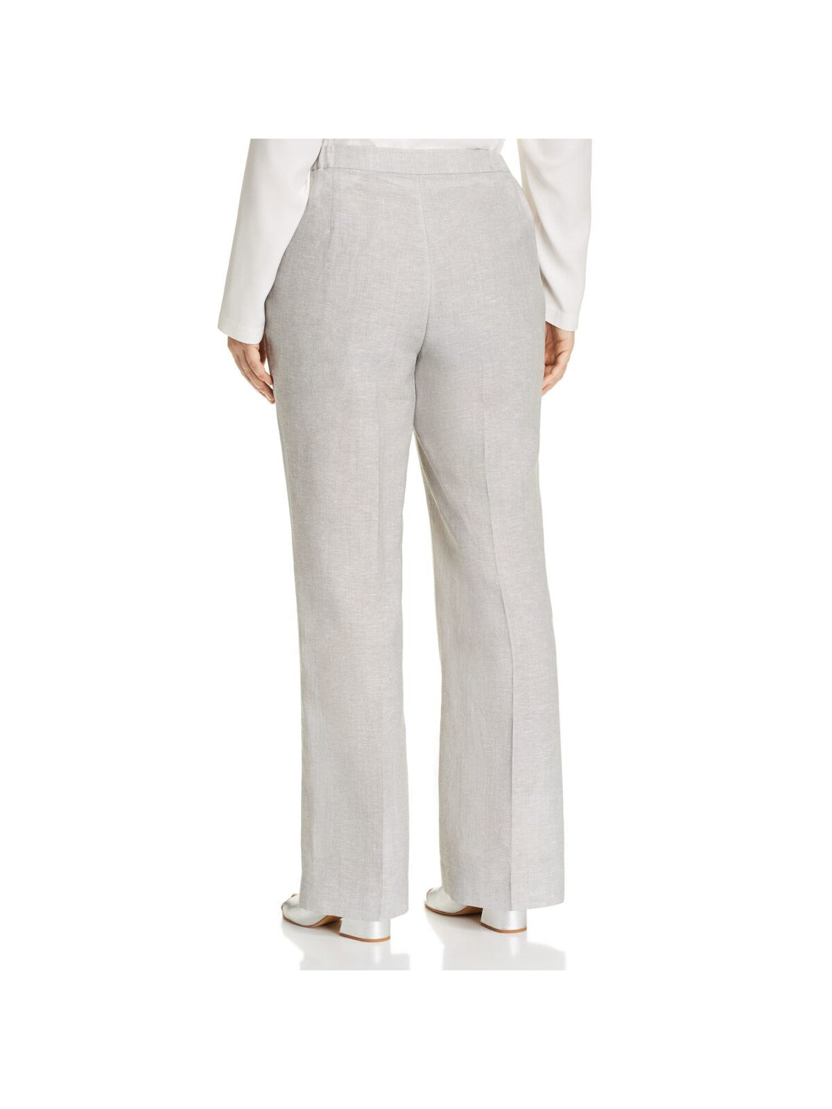 LAFAYETTE 148 NEW YORK Womens Gray Zippered Pocketed Straight leg Pants Plus 16W