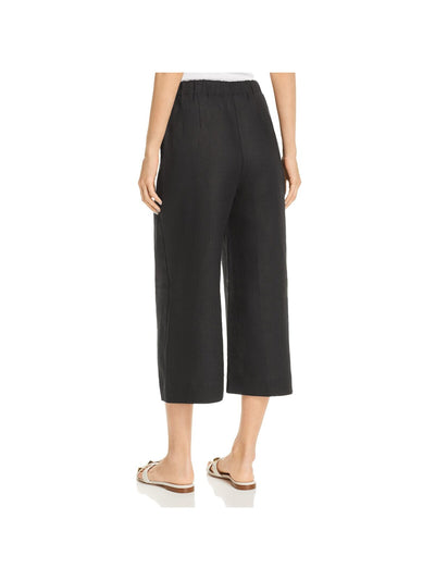 THREE DOTS Womens Black Wide Leg Pants 0