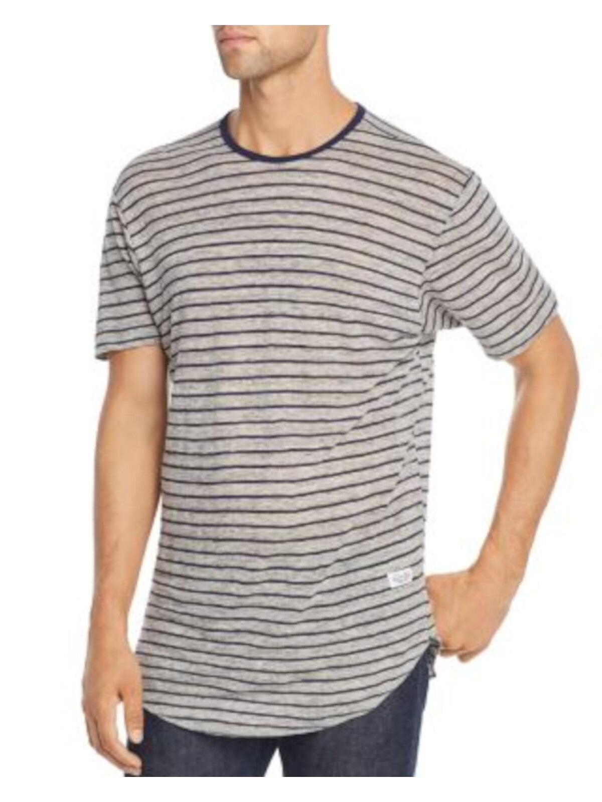 KINETIX Mens Gray Classic Fit T-Shirt S
