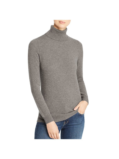 Designer Brand Womens Gray Long Sleeve Turtle Neck Sweater S