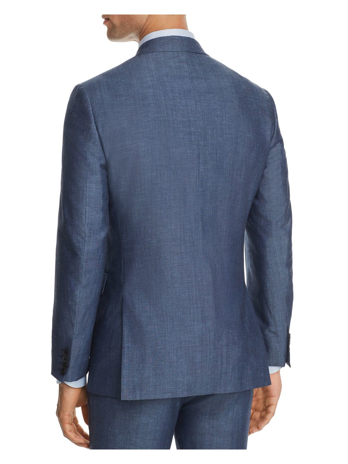 THEORY Mens Chambers Blue Single Breasted, Slim Fit Suit Separate Blazer Jacket 46R