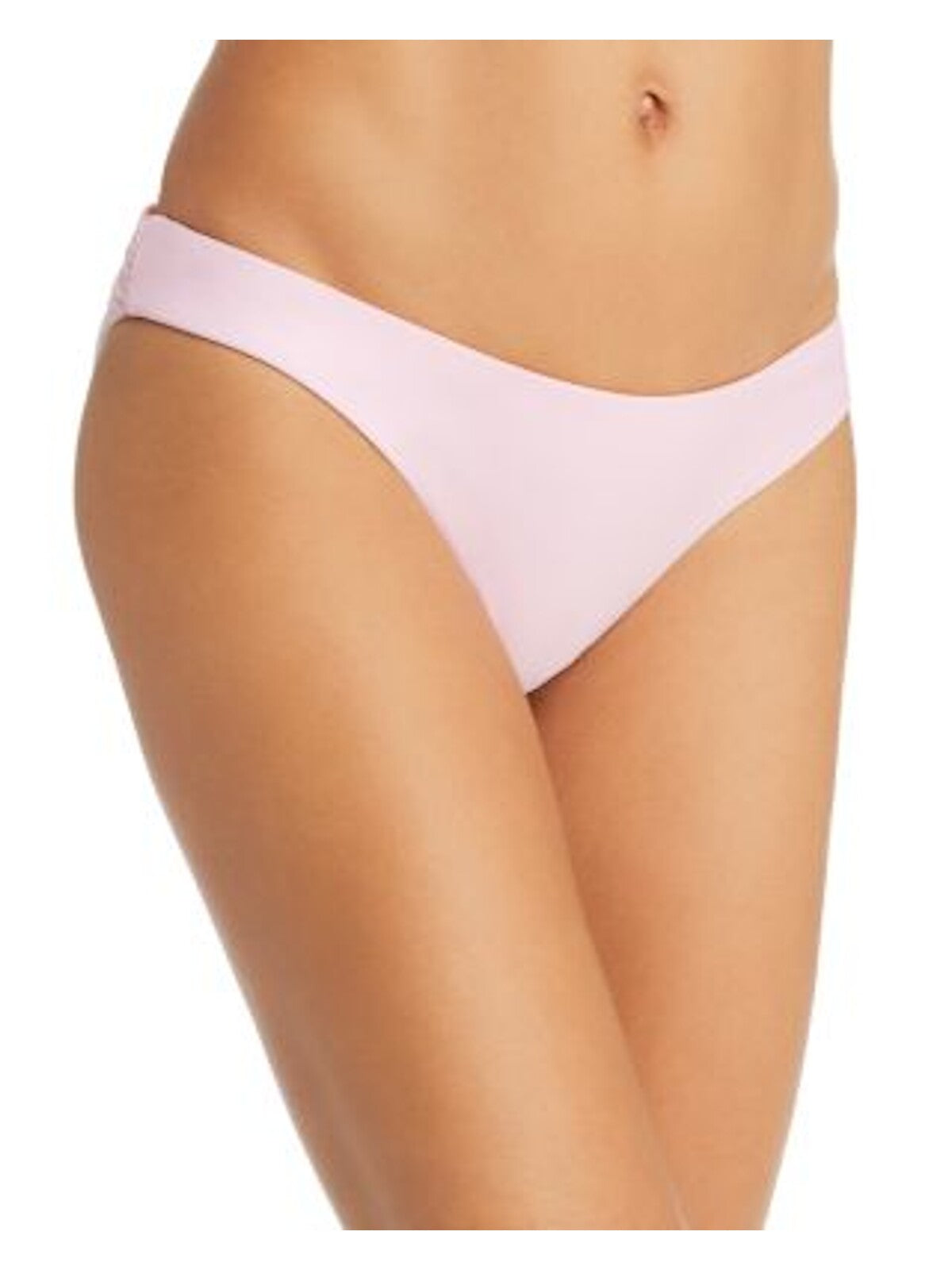 PILY Q Women's Pink Low Rise Hipster Bikini Bottom S