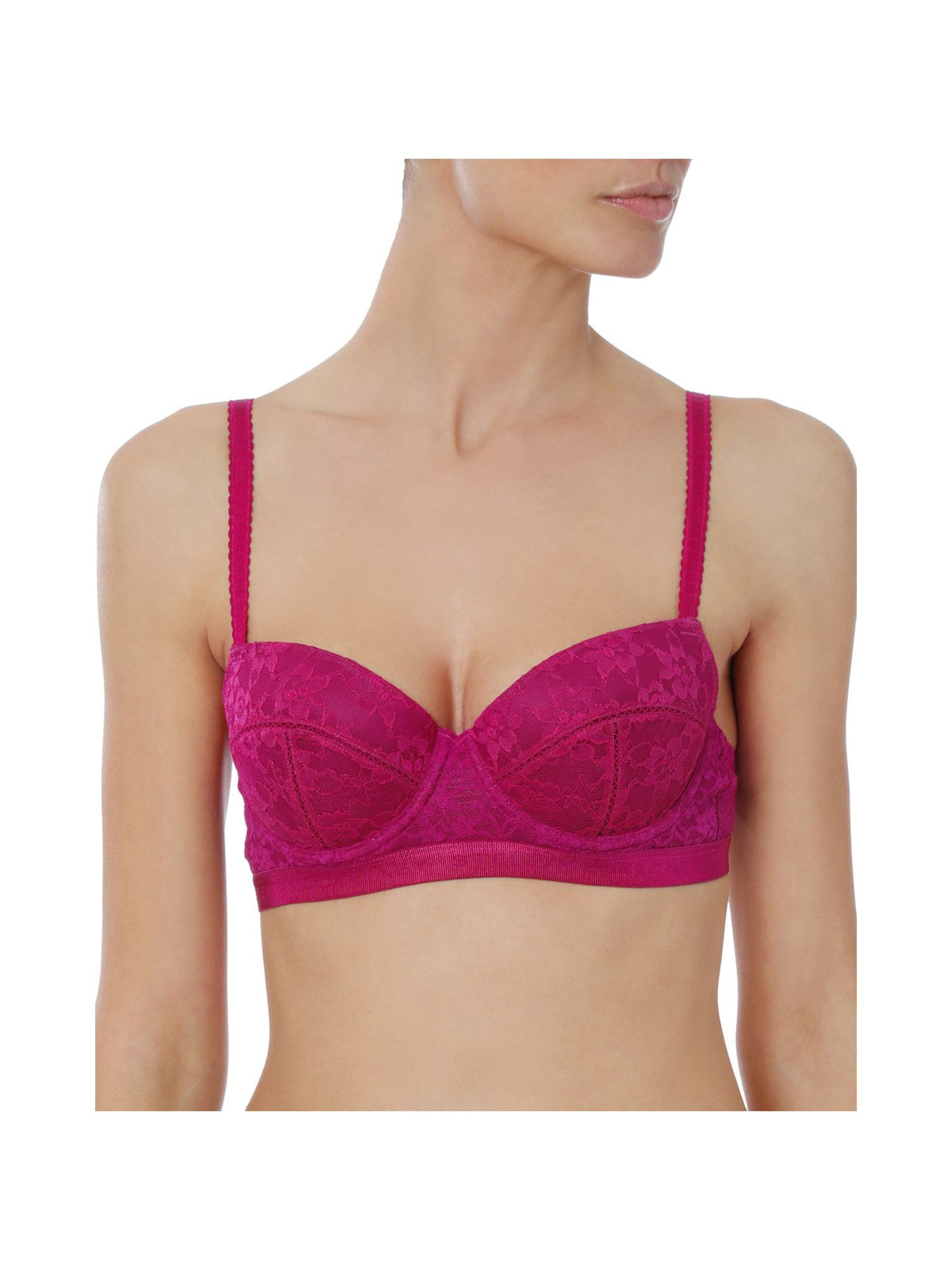 STELLAMCCARTNEY Intimates Purple Three Part Cups Underwire Bra 32 C