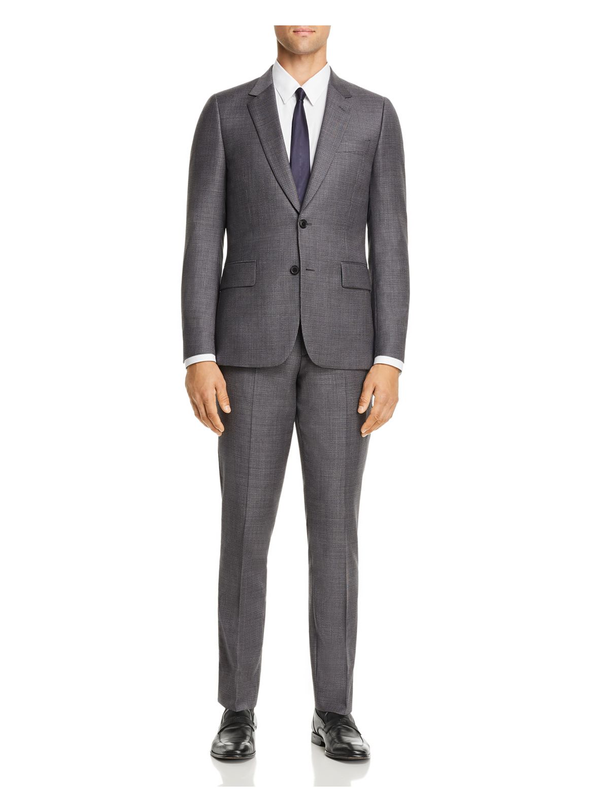 F S R Mens Soho Gray Extra Slim Fit Suit 40R 36 WAIST
