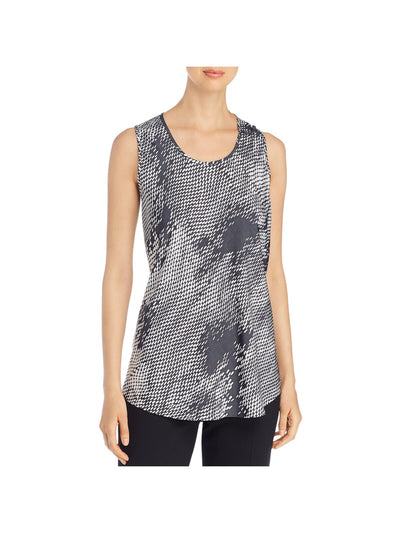 BOSS Womens Gray Sleeveless Scoop Neck Party Tank Top 10