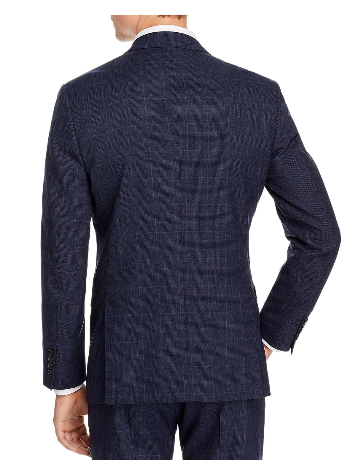 THEORY Mens Chambers Navy Single Breasted, Extra Slim Fit Suit Separate Blazer Jacket 38 SHORT