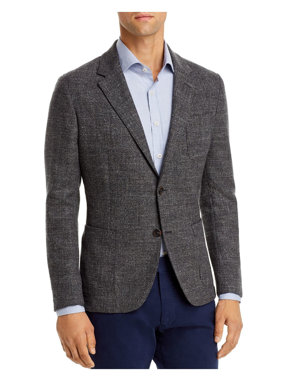 DYLAN GRAY Mens Gray Classic Fit Cotton Blend Sport Coat 42R