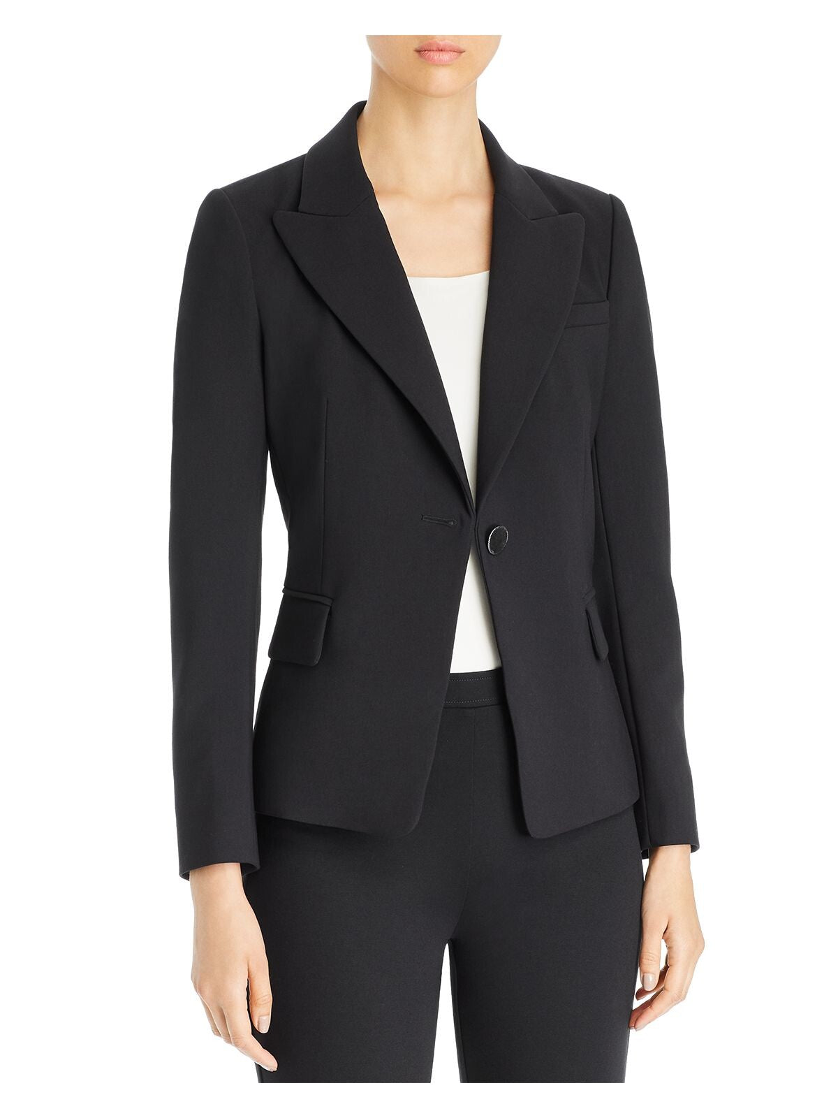 KOBI HALPERIN Womens Black Wear To Work Blazer Jacket XL
