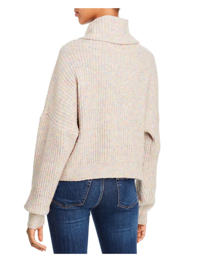 AQUA Womens Long Sleeve Cowl Neck Sweater