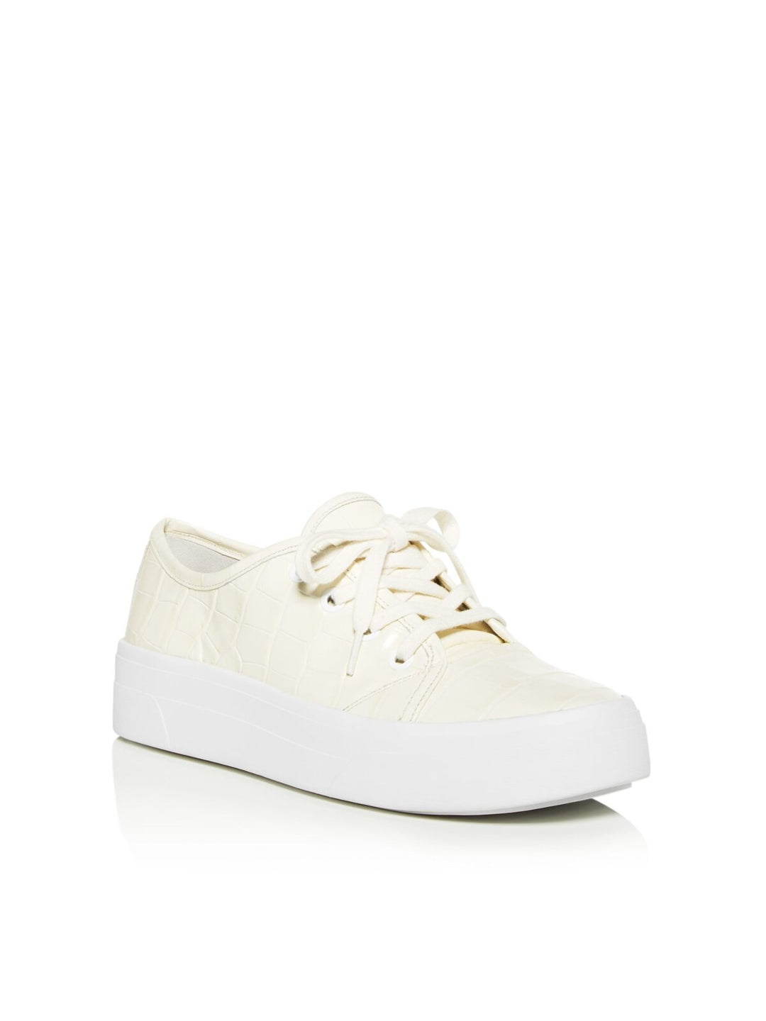 via spiga dress shoes VIA SPIGA Womens Milk Ivory Croc Embossed Cushioned Logo Viola Round T –  Bobbi + Bricka
