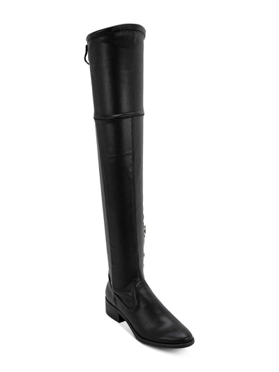 DOLCE VITA Womens Black Tie Comfort Teela Round Toe Block Heel Zip-Up Riding Boot 9