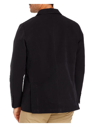 MICHAEL KORS Mens Black Blazer Jacket 40R