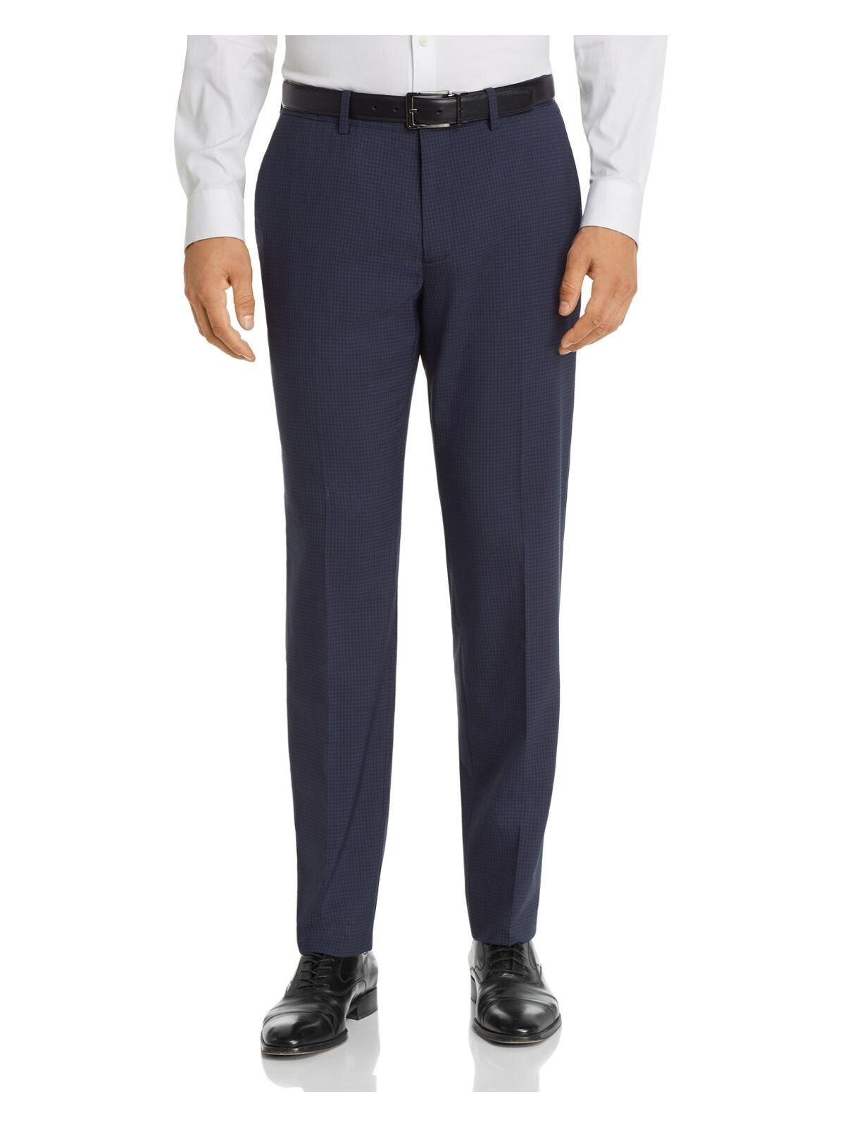 THEORY Mens Blue Straight Leg, Slim Fit Wool Blend Pants W30/ L33
