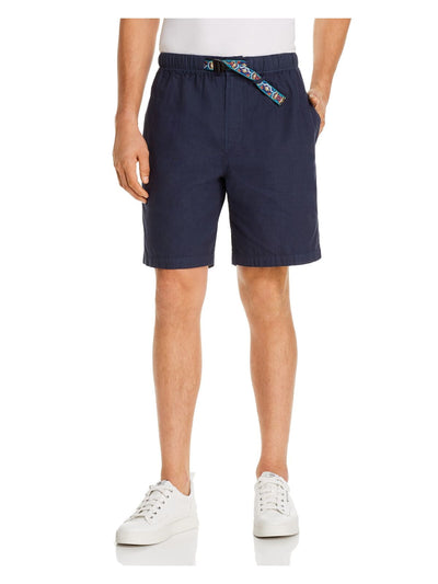 PENFIELD Mens Navy Active Regular Fit Athletic Shorts S