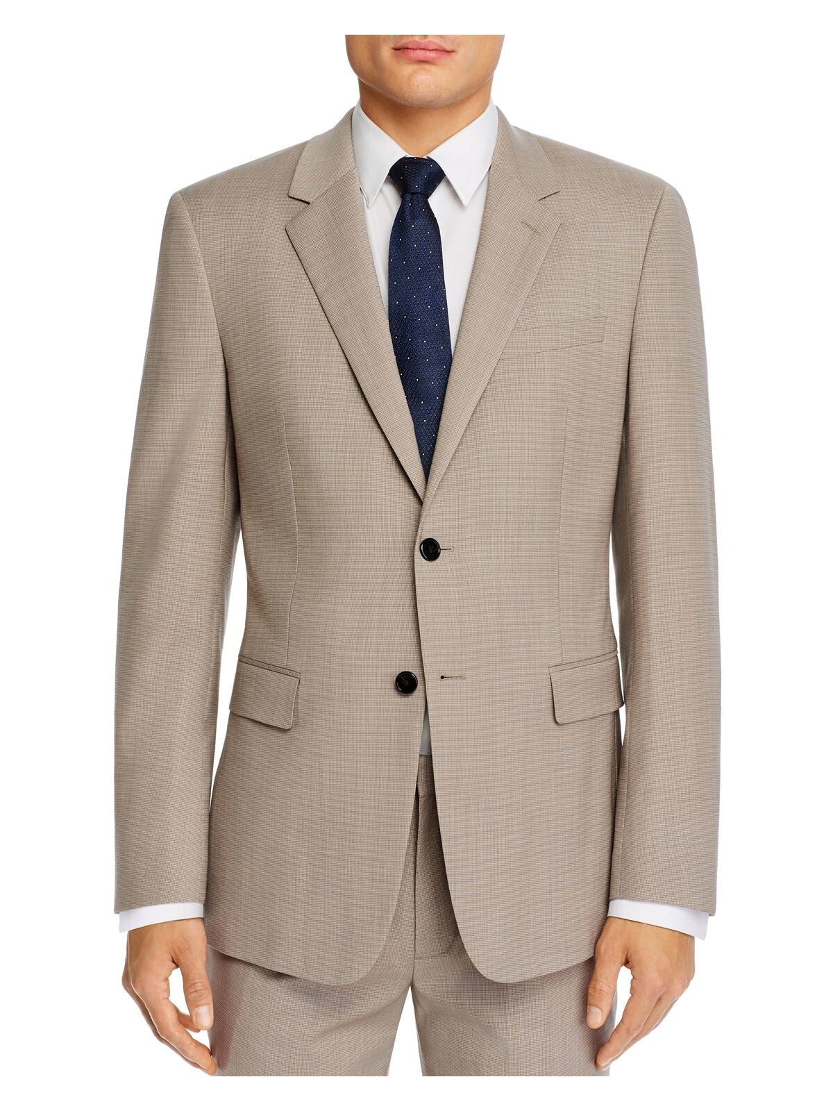 THEORY Mens Chambers Beige Single Breasted, Slim Fit Suit Separate Blazer Jacket 38R