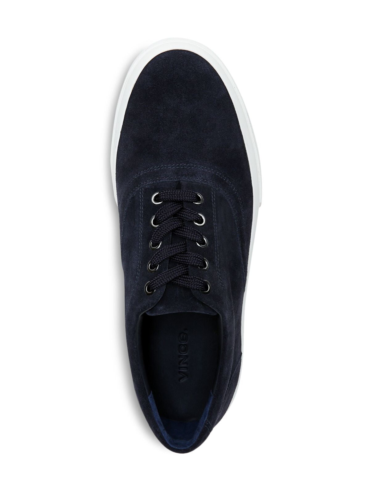 VINCE. Mens Navy Comfort Fullington Round Toe Platform Lace-Up Leather Sneakers Shoes 12 M