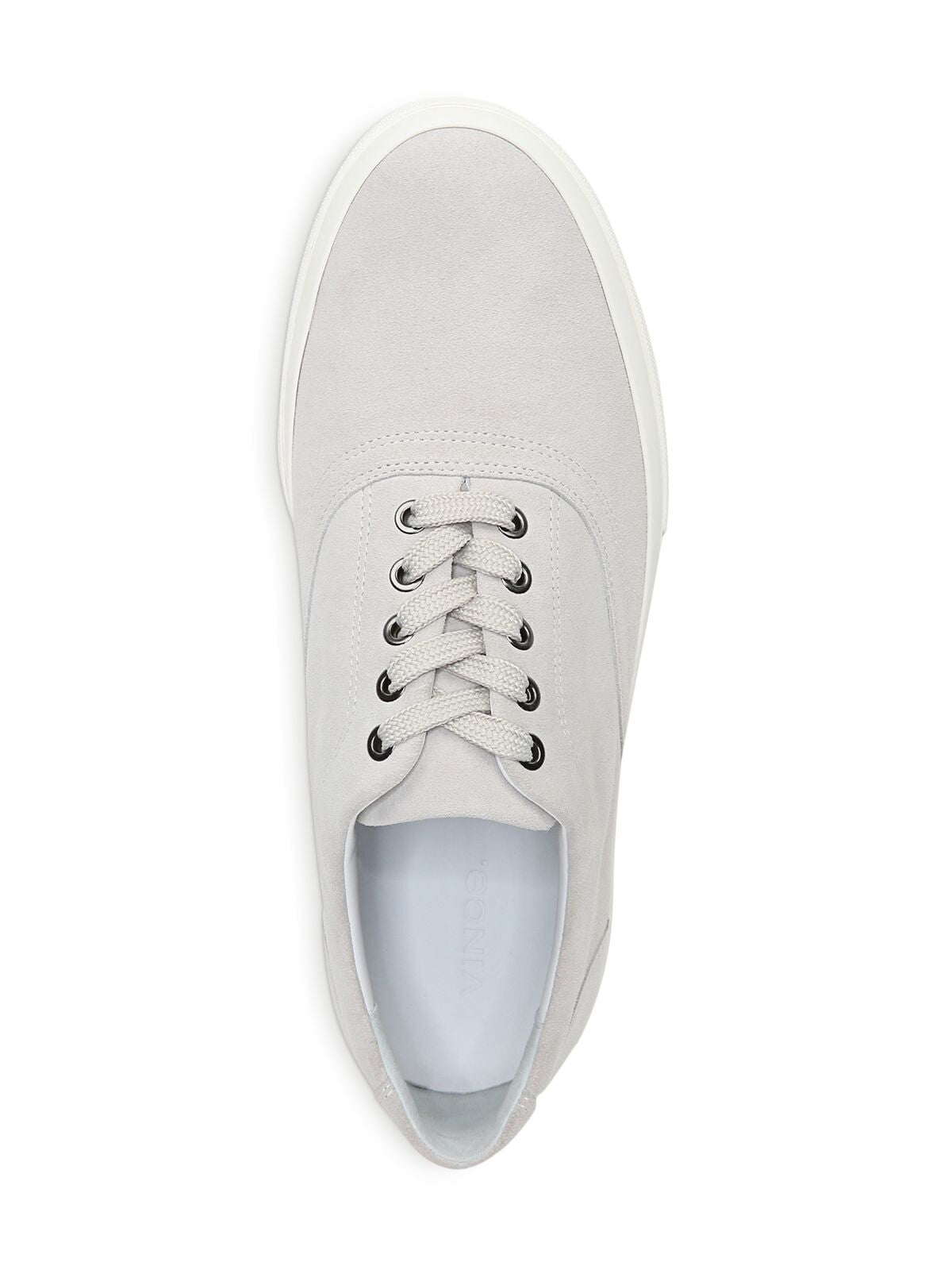 VINCE. Mens Gray Fullington Round Toe Platform Lace-Up Leather Athletic Sneakers Shoes 8.5 M