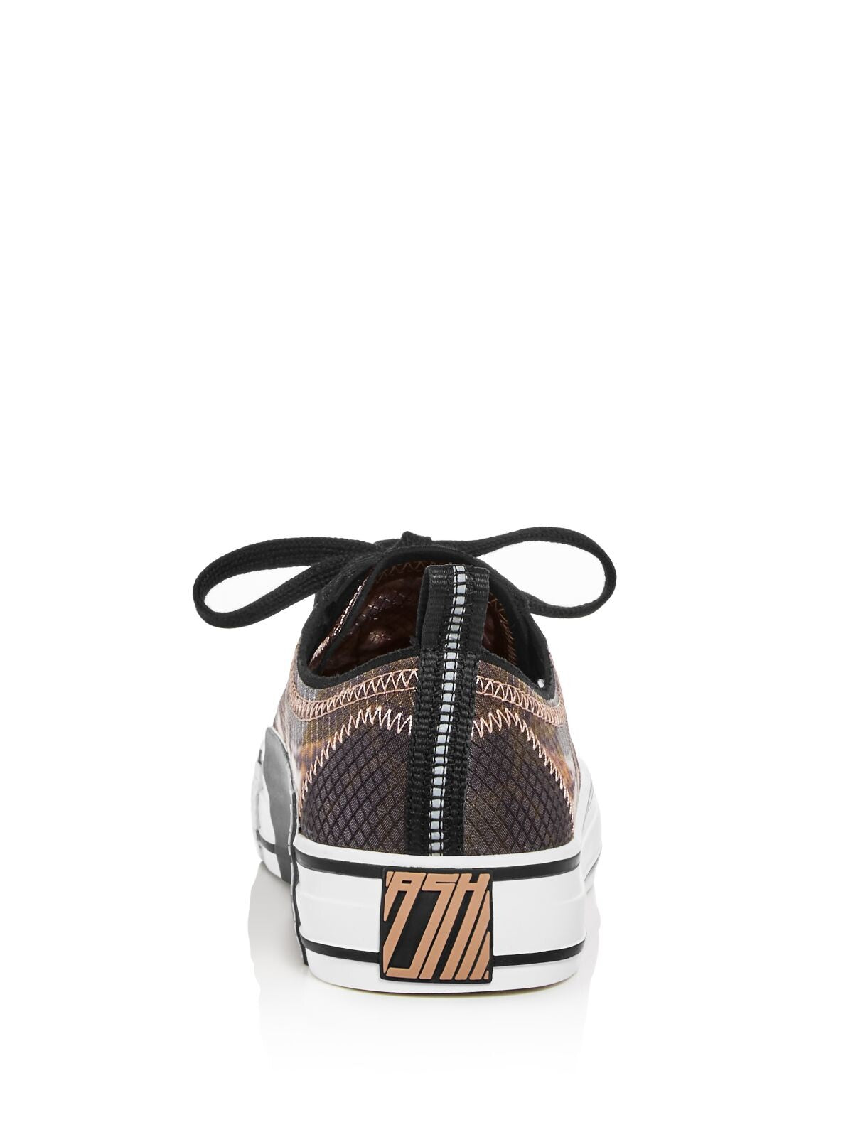 ASH Womens Black Tie Dye Pull Tab Comfort Vertu Round Toe Platform Lace-Up Athletic Sneakers Shoes 39