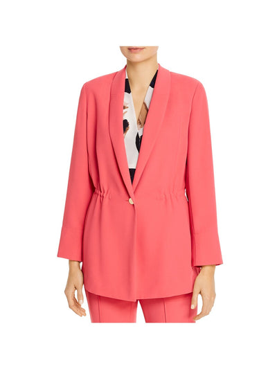 NIC+ZOE Womens Coral Darted Drawstring Wear To Work Blazer Jacket S