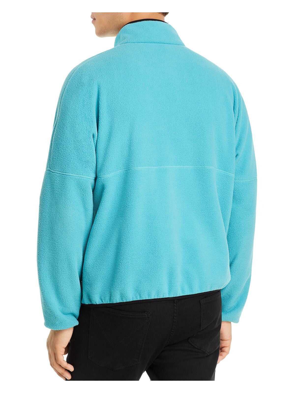 PENFIELD Mens Turquoise Classic Fit Quarter-Zip Fleece Pullover Sweater S