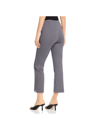 LYSSE Womens Navy Stretch Houndstooth Wear To Work Cropped Leggings XS