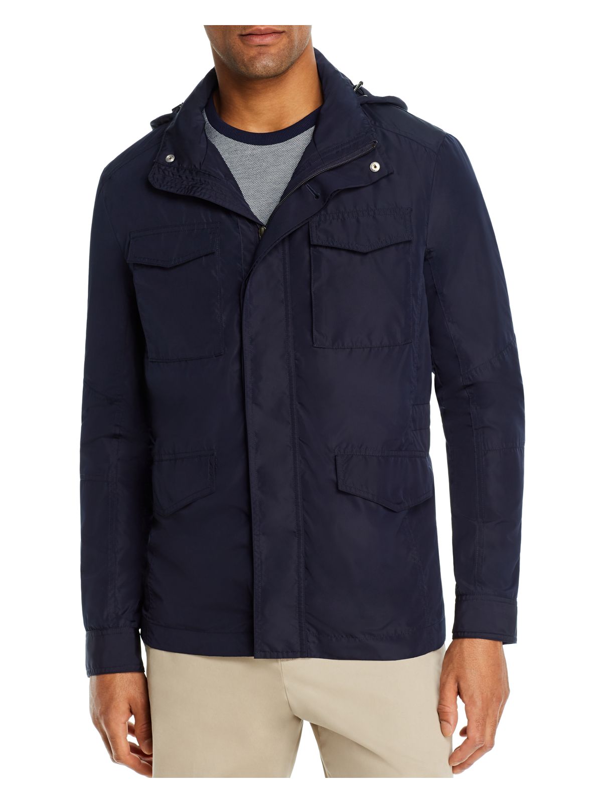 DYLAN GRAY Mens Navy Zip Up Jacket L