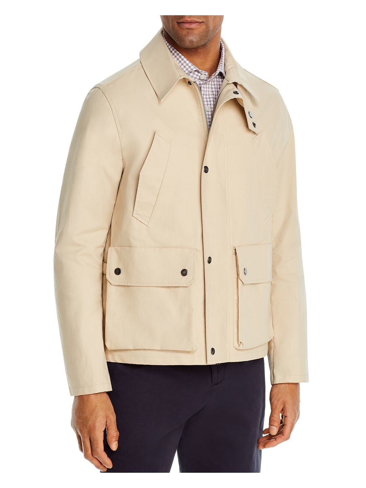 DYLAN GRAY Mens Beige Zip Up Jacket M