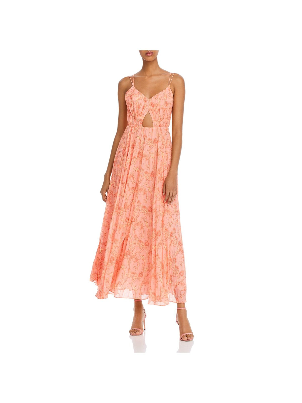 amur pink and orange dress Kai Asymmetrical Dress by AMUR, Size: 6 at Anthropologie