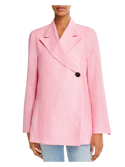 REMAIN Womens Lined Wear To Work Asymmetric Button Closure Jacket