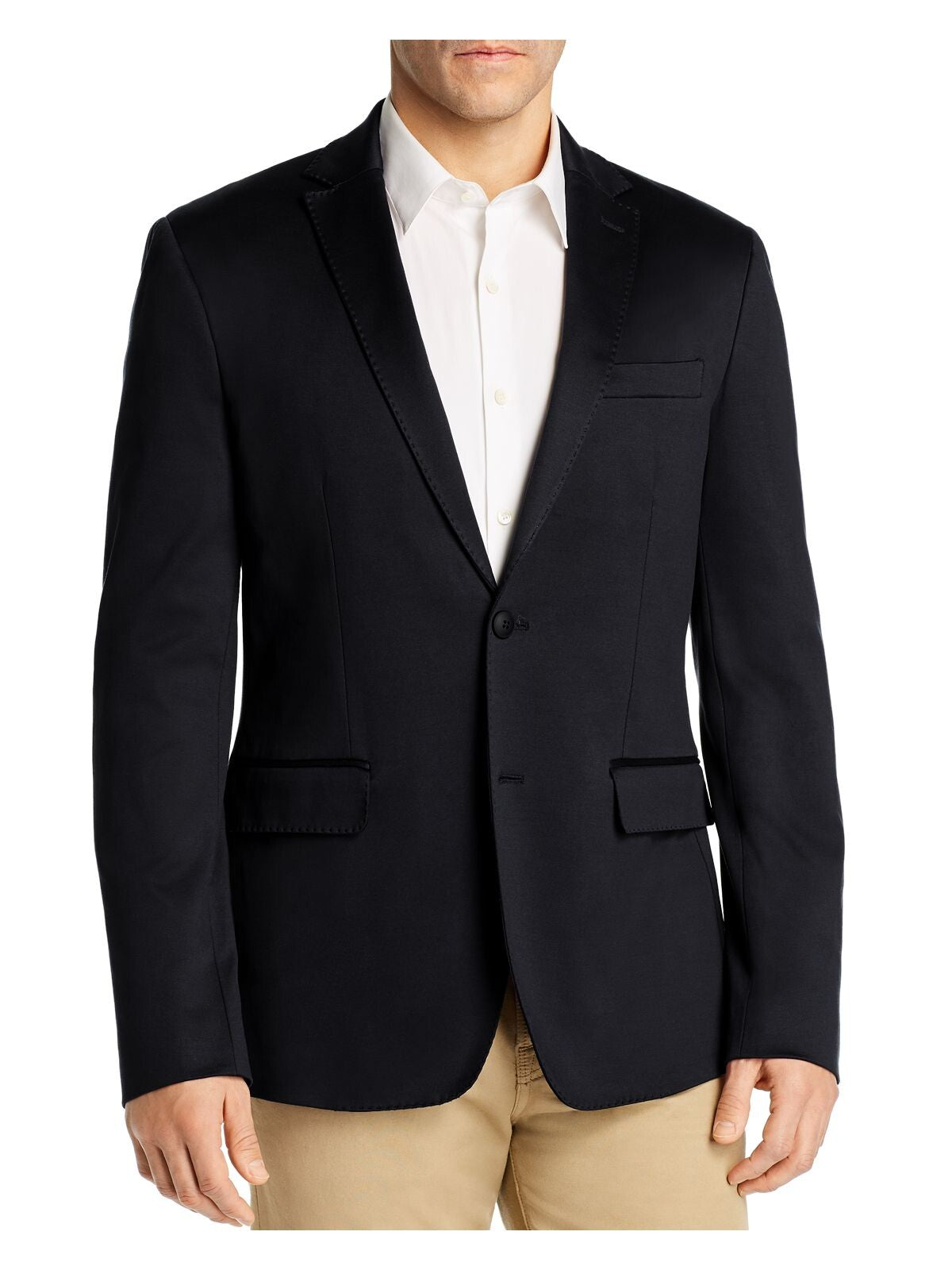 DYLAN GRAY Mens Navy Cotton Blazer 38