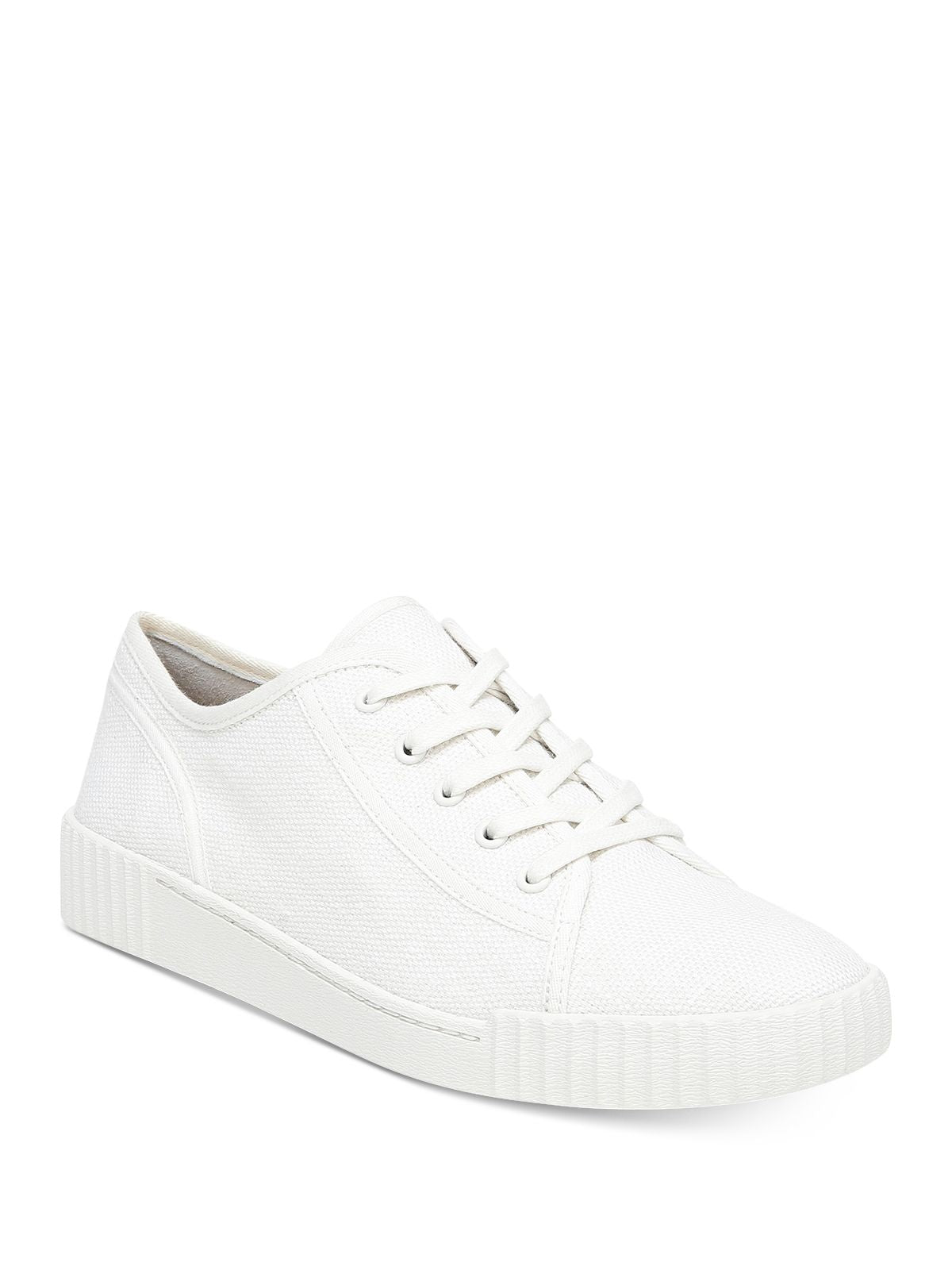 VINCE. Womens White Removable Insole Ribbed Lightweight Breathable Wyeth Round Toe Platform Lace-Up Sneakers Shoes 6.5 M