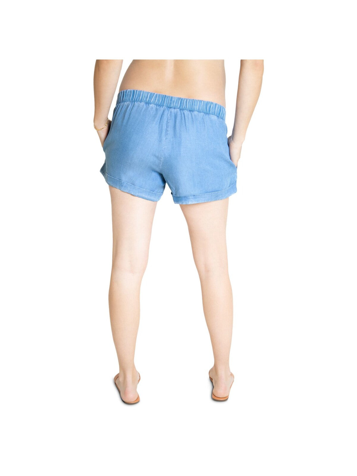 INGRID & ISABEL Womens Stretch Pocketed Cuffed Shorts