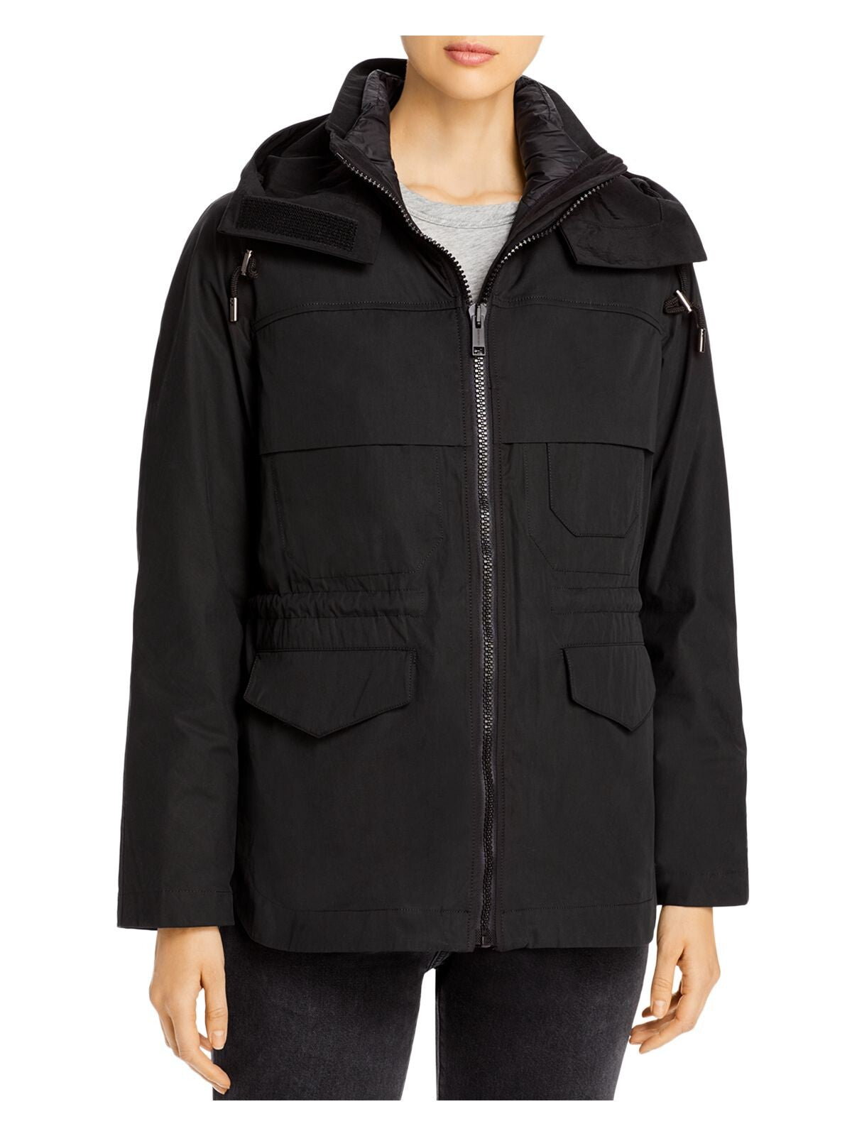 YS ARMY Womens Black Parka Winter Jacket Coat 36