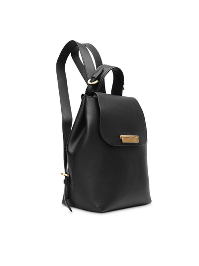 ZAC ZAC POSEN Women's Black Solid Double Flat Strap Backpack