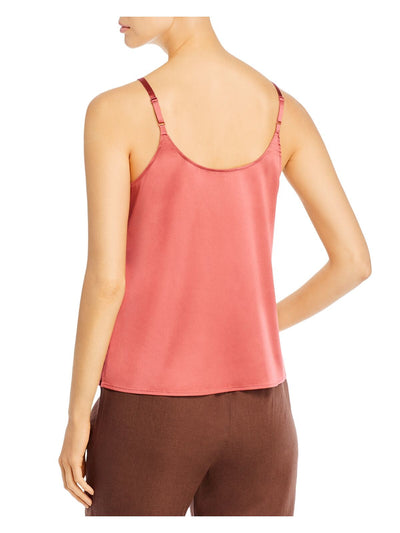 EILEEN FISHER Womens Coral Spaghetti Strap Top M