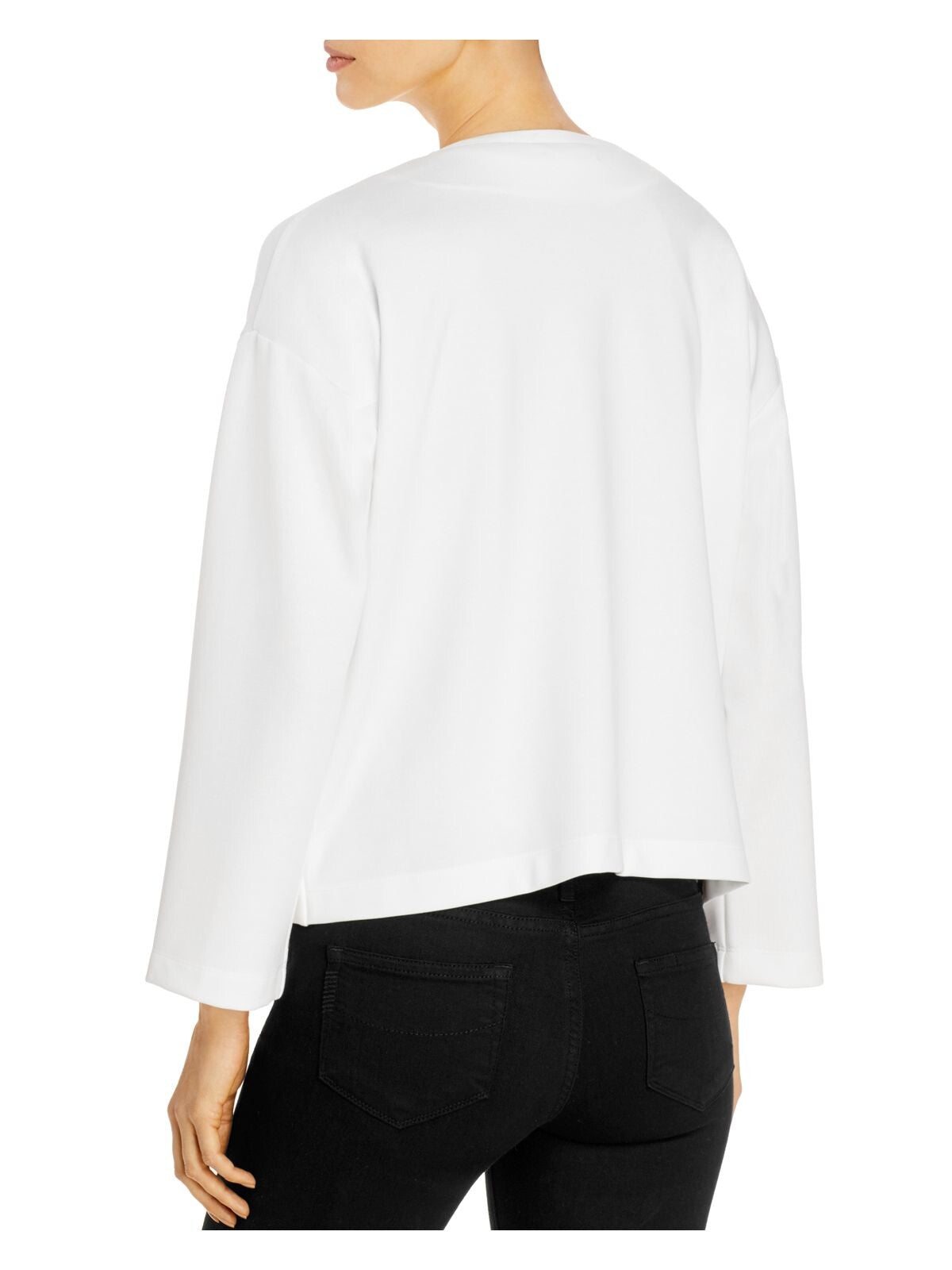 EILEEN FISHER Womens Asymmetrical Motorcycle Jacket